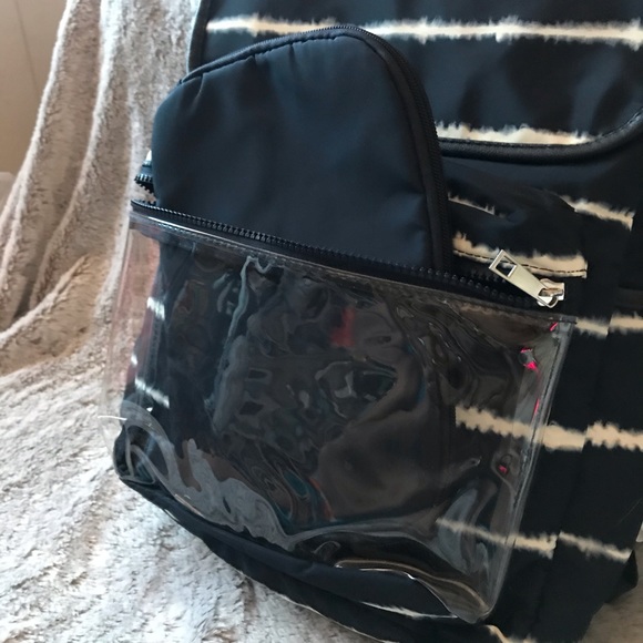 Flap Backpack w/ Vinyl Front Pocket - Picture 5 of 10